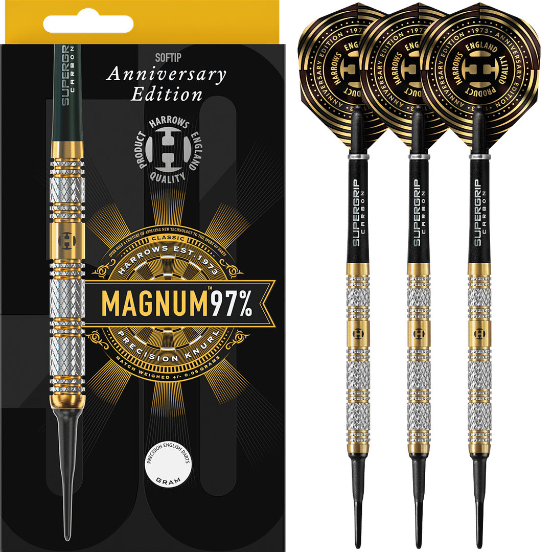 Magnum 97% Tungsten Soft Tip Darts by Harrows