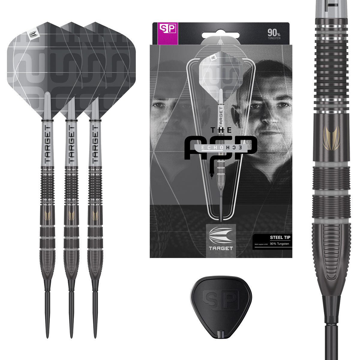Aspinall x Echo 90% Tungsten SP Steel Tip Darts by Target – Double