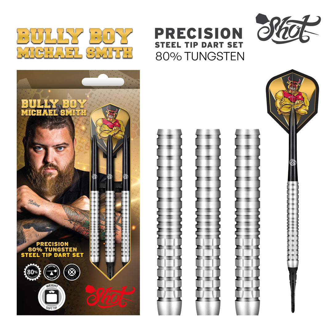 Michael Smith Bully Boy Precision 80% Tungsten Soft Tip Darts by Shot