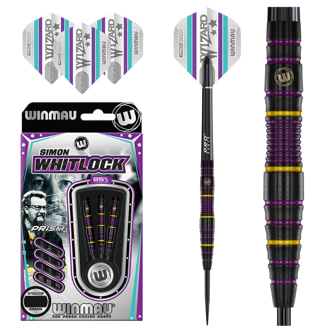 Simon Whitlock Pro Series 85% Tungsten Steel Tip Darts by Winmau