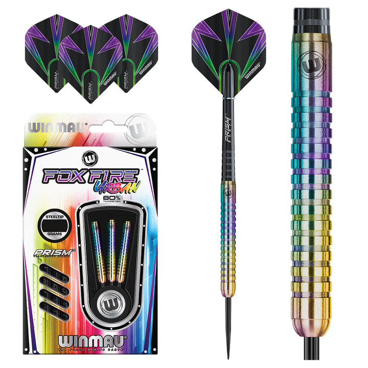 Foxfire Urban 80% Tungsten Steel Tip Darts by Winmau