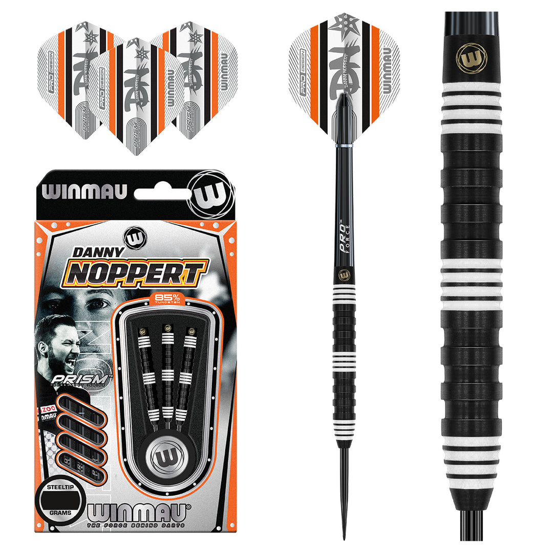 Danny Noppert Pro Series 85% Tungsten Steel Tip Darts by Winmau