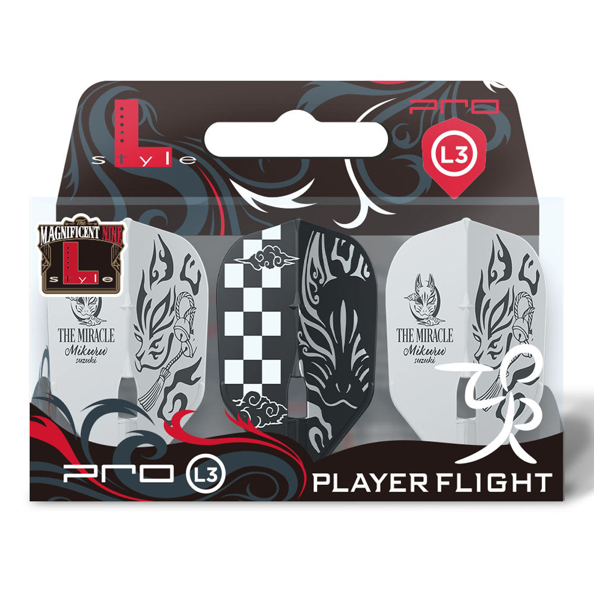L-Style Mikuru Suzuki V6 Type A PRO Dart Flights Mix L3 Shape