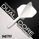 Red Dragon Nitro Flite Integrated Flight & Shaft White
