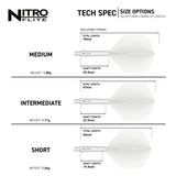 Red Dragon Nitro Flite Integrated Flight & Shaft White