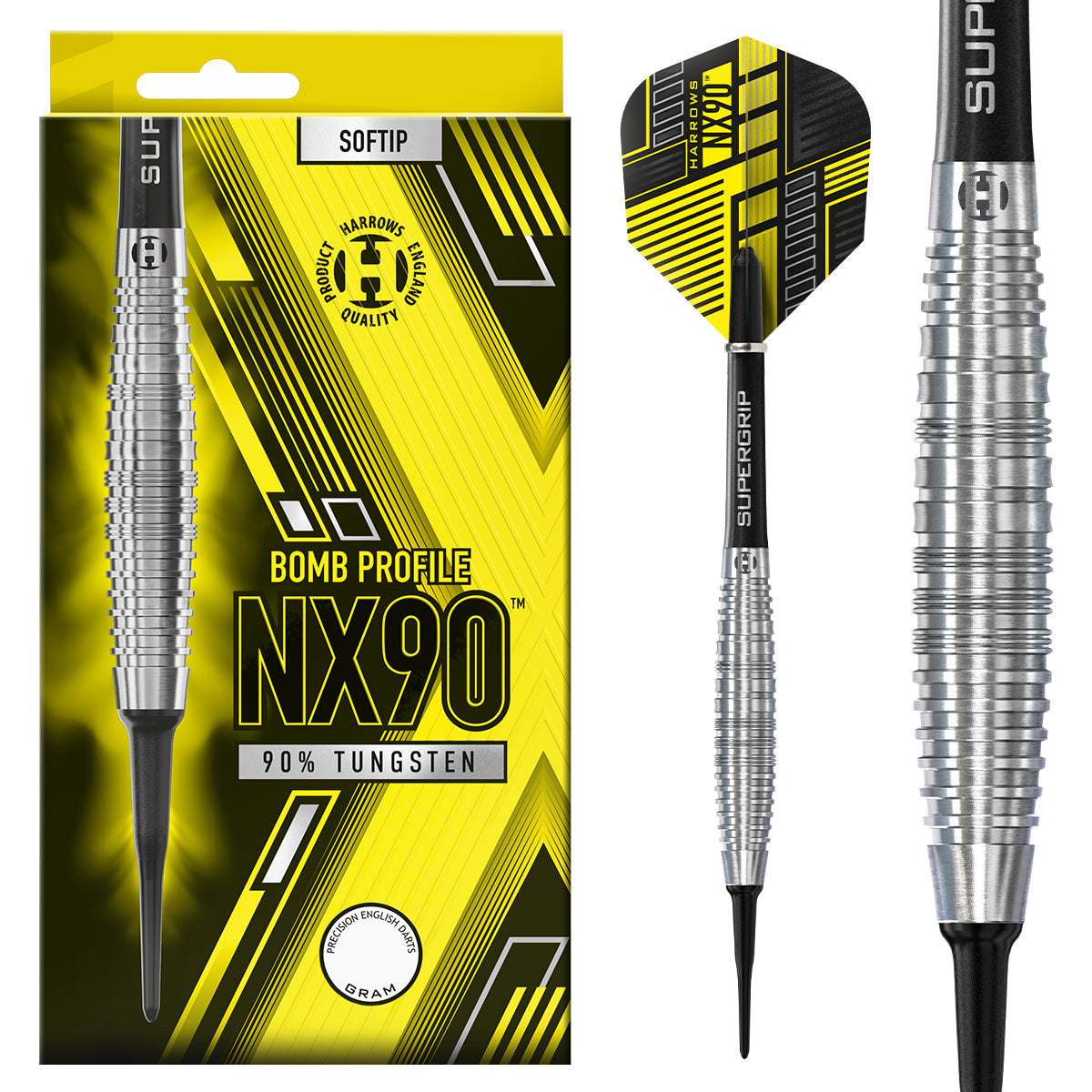 NX90 Bomb 90% Tungsten Soft Tip Darts by Harrows – Double Top Darts