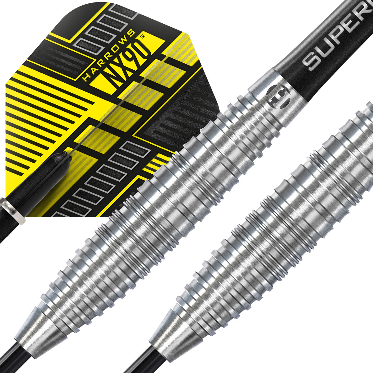 NX90 Bomb 90% Tungsten Steel Tip Darts by Harrows – Double