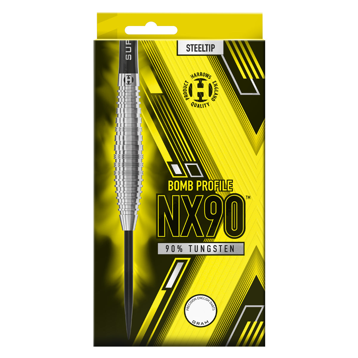 NX90 Bomb 90% Tungsten Steel Tip Darts by Harrows – Double Top Darts