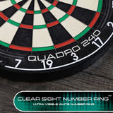 Quadro 240 Dartboard by Harrows