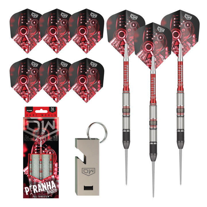 Piranha Razor 02 90% Tungsten Steel Tip Darts by DW