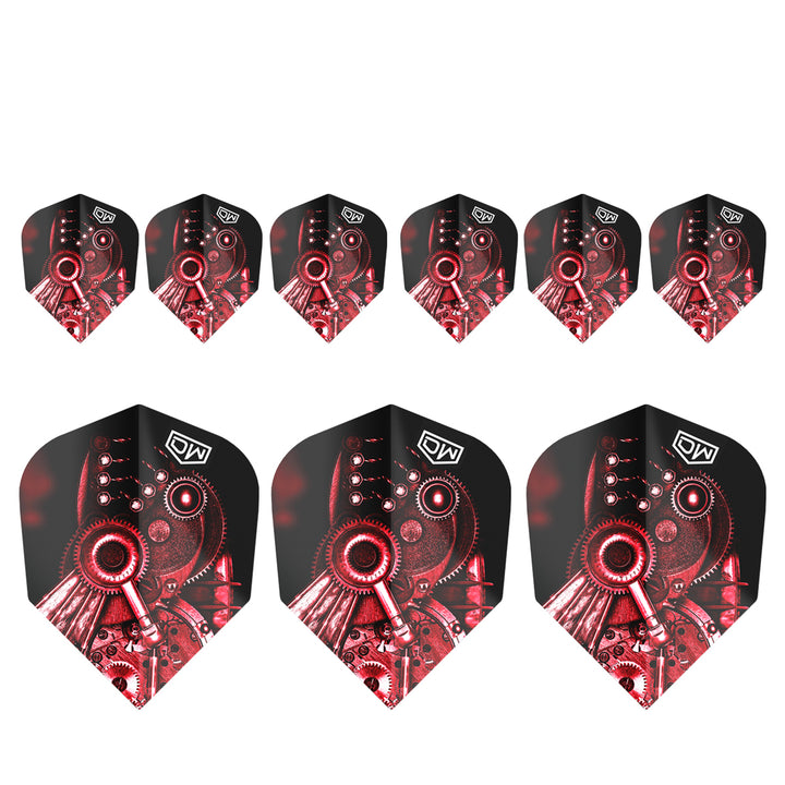 Piranha Razor Standard No6 Dart Flights 3 Sets by DW