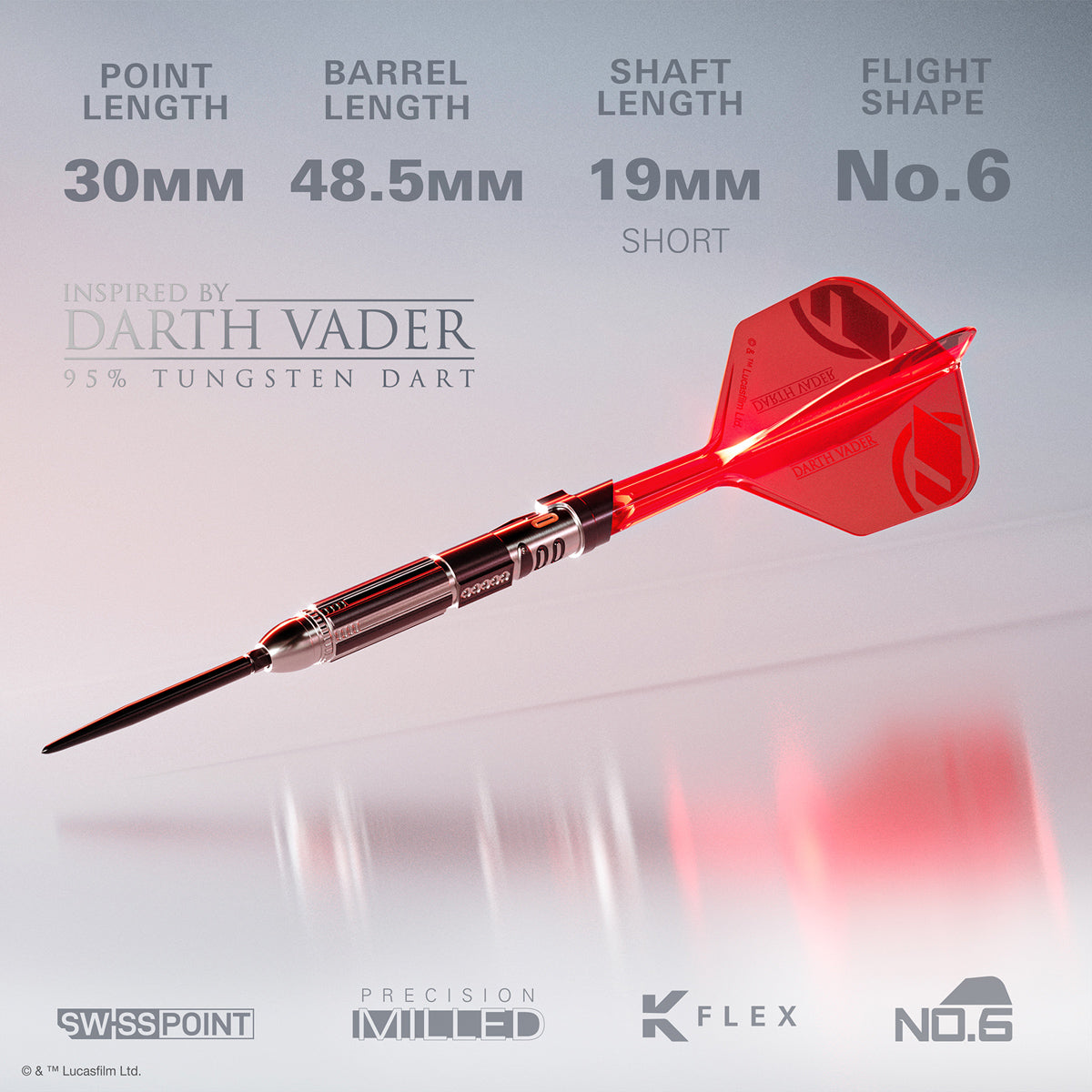STAR WARS™ | TARGET Darth Vader "Sith Lord" Lightsaber First Edition 95% Tungsten Steel Tip Darts