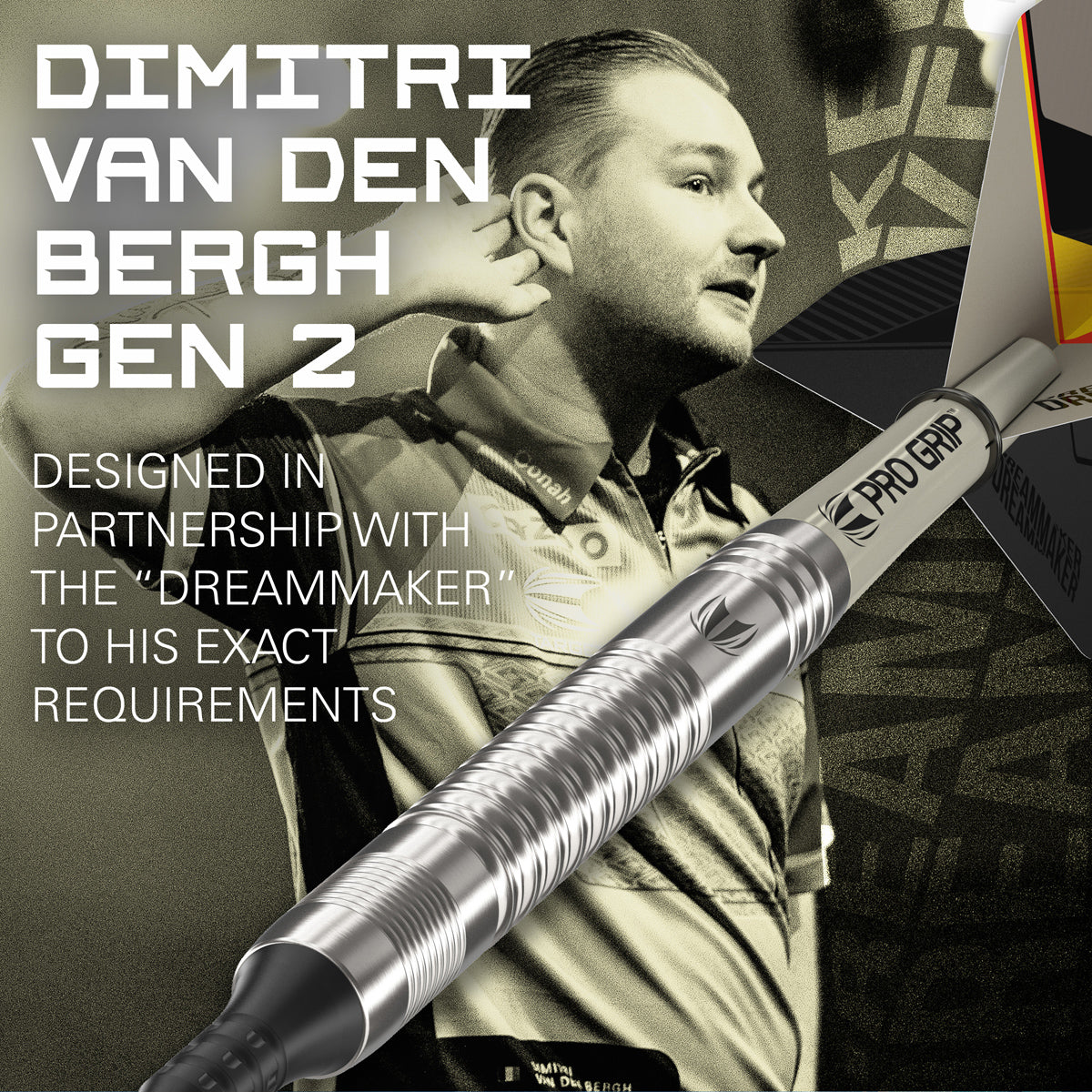 ディミトリ・ファン・デン・バーグ G2 19g タングステン90% (DIMITRI VAN DEN BERGH G2) Target Dimitri van den Bergh G2 SP 90% Steel Tip Darts