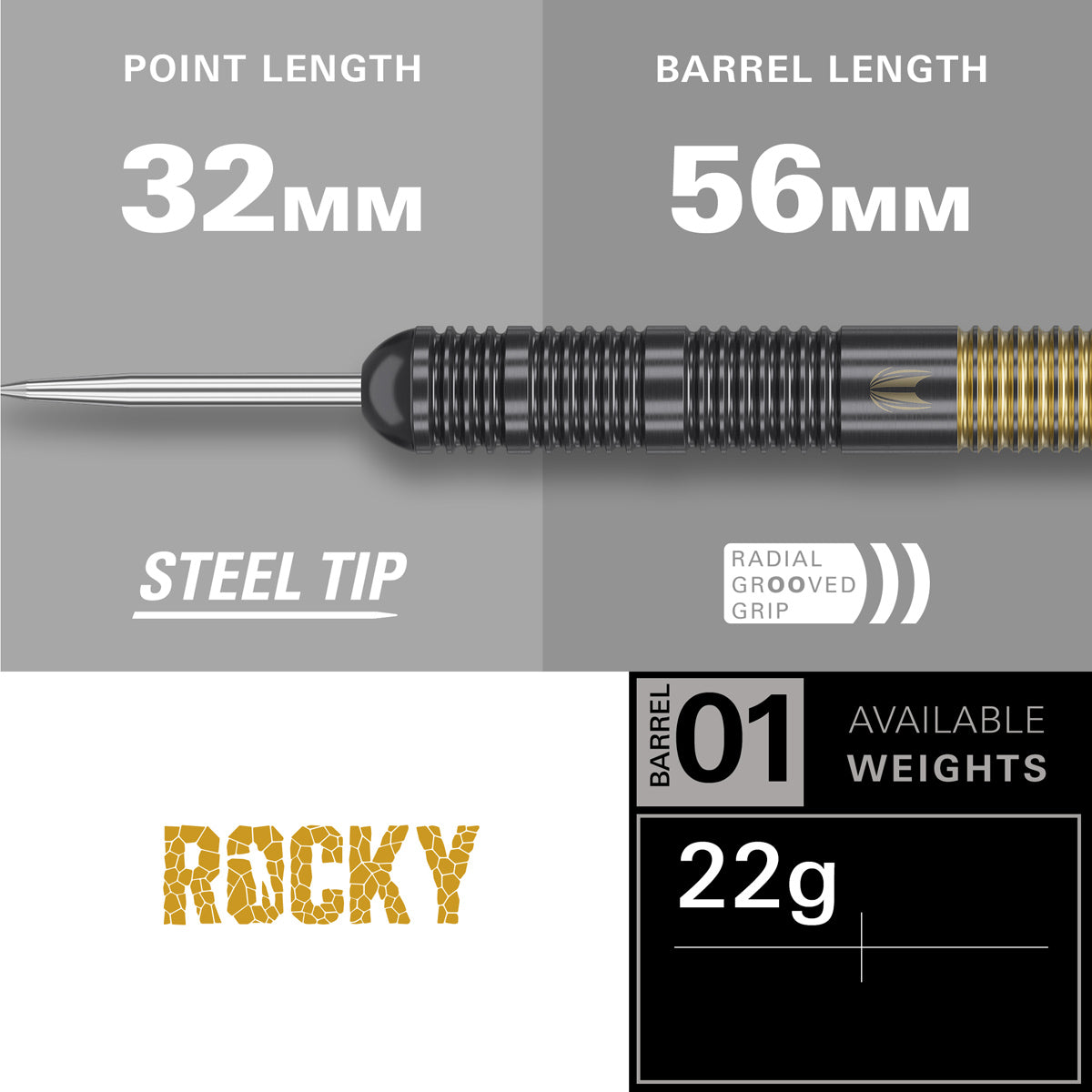 Target Josh Rock Brass Steel Tip Darts – Double Top Darts