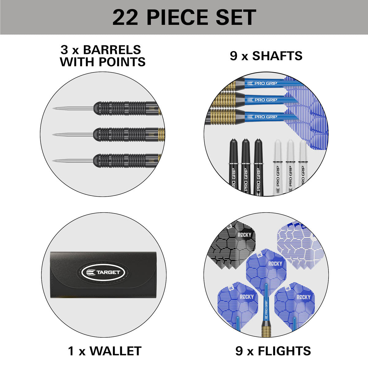 Target Josh Rock Brass Steel Tip Darts