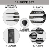 Power 8zero 4 80% Tungsten SP Steel Tip Darts by Target