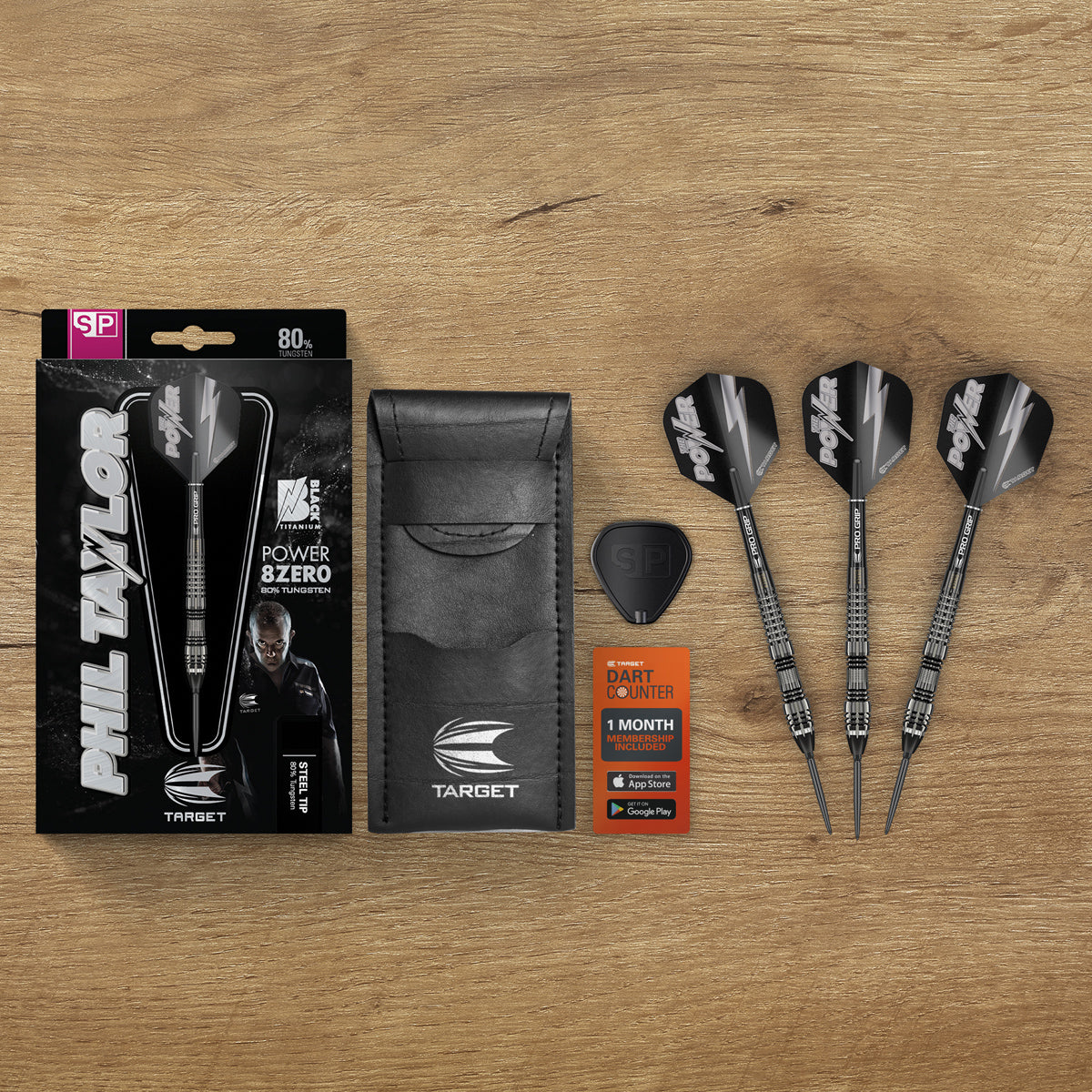 Power 8zero 4 80% Tungsten SP Steel Tip Darts by Target – Double