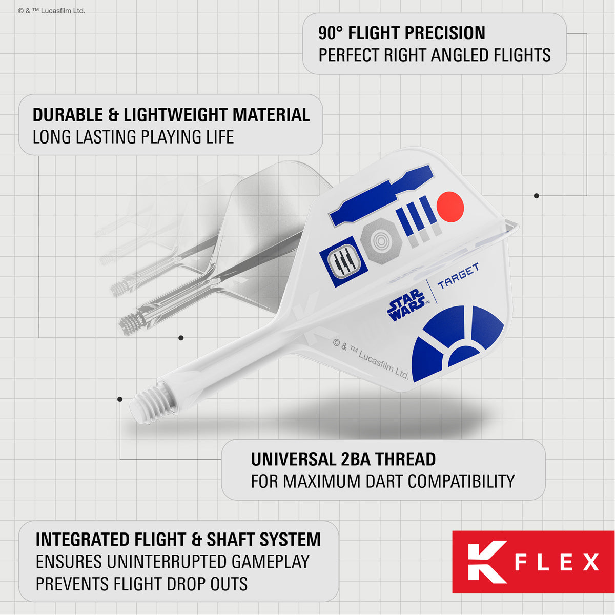 STAR WARS™ | TARGET R2-D2 K-Flex No2 Integrated Flights and Shafts