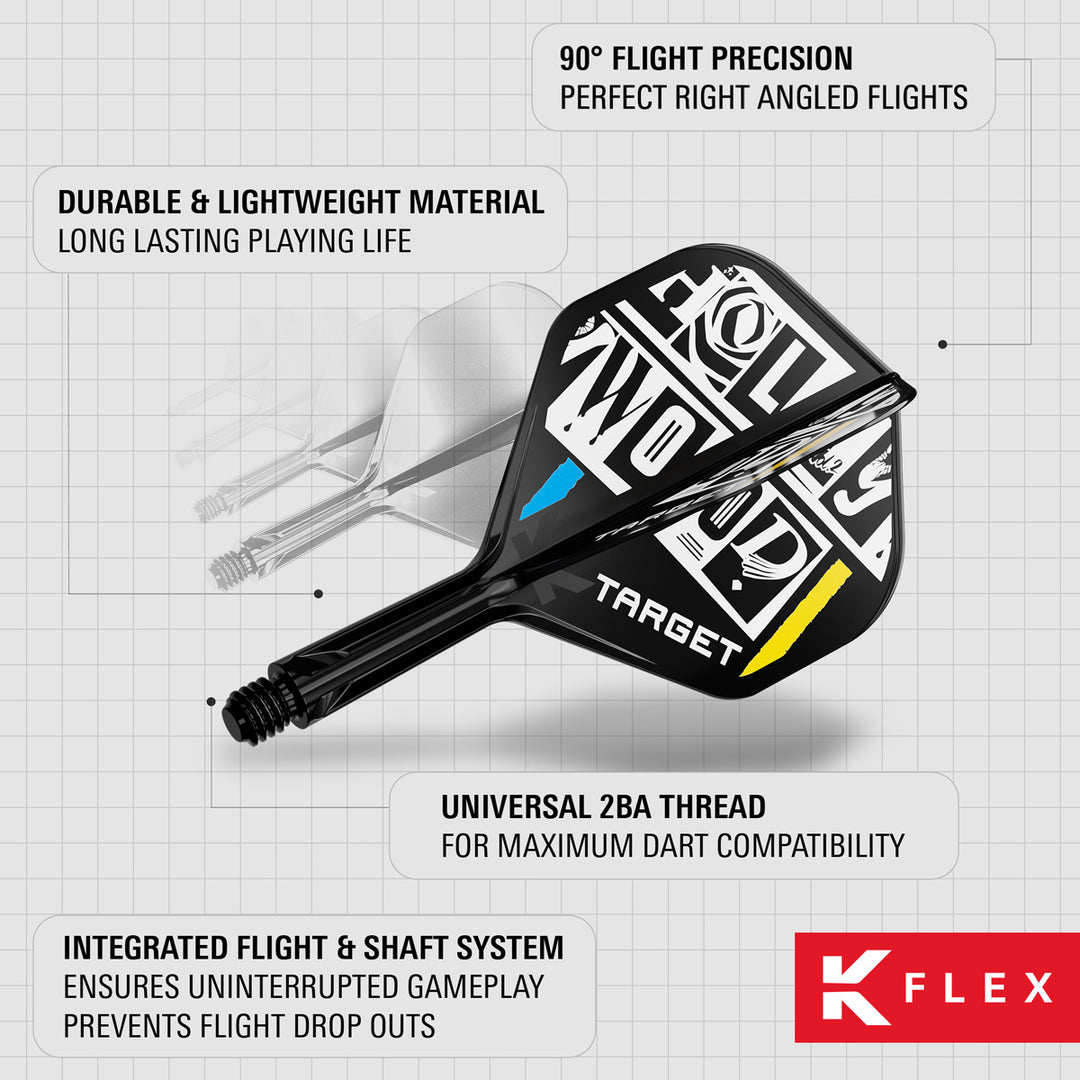 Chris Dobey No2 K-Flex One Piece Dart Flights by Target