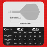 Target K-Shift White No6 Integrated Flights & Shafts