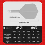 Target K-Shift Black No6 Integrated Flights & Shafts