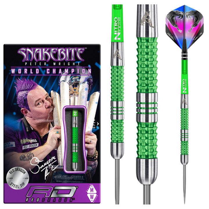 Peter Wright Mamba 90% Tungsten Steel Tip Darts by Red Dragon