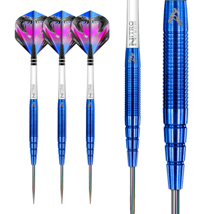 Peter Wright PL15 Blue 90% Tungsten Steel Tip Darts by Red Dragon