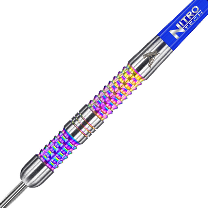 Peter Wright Rainbow Mamba 90% Tungsten Steel Tip Darts by Red Dragon