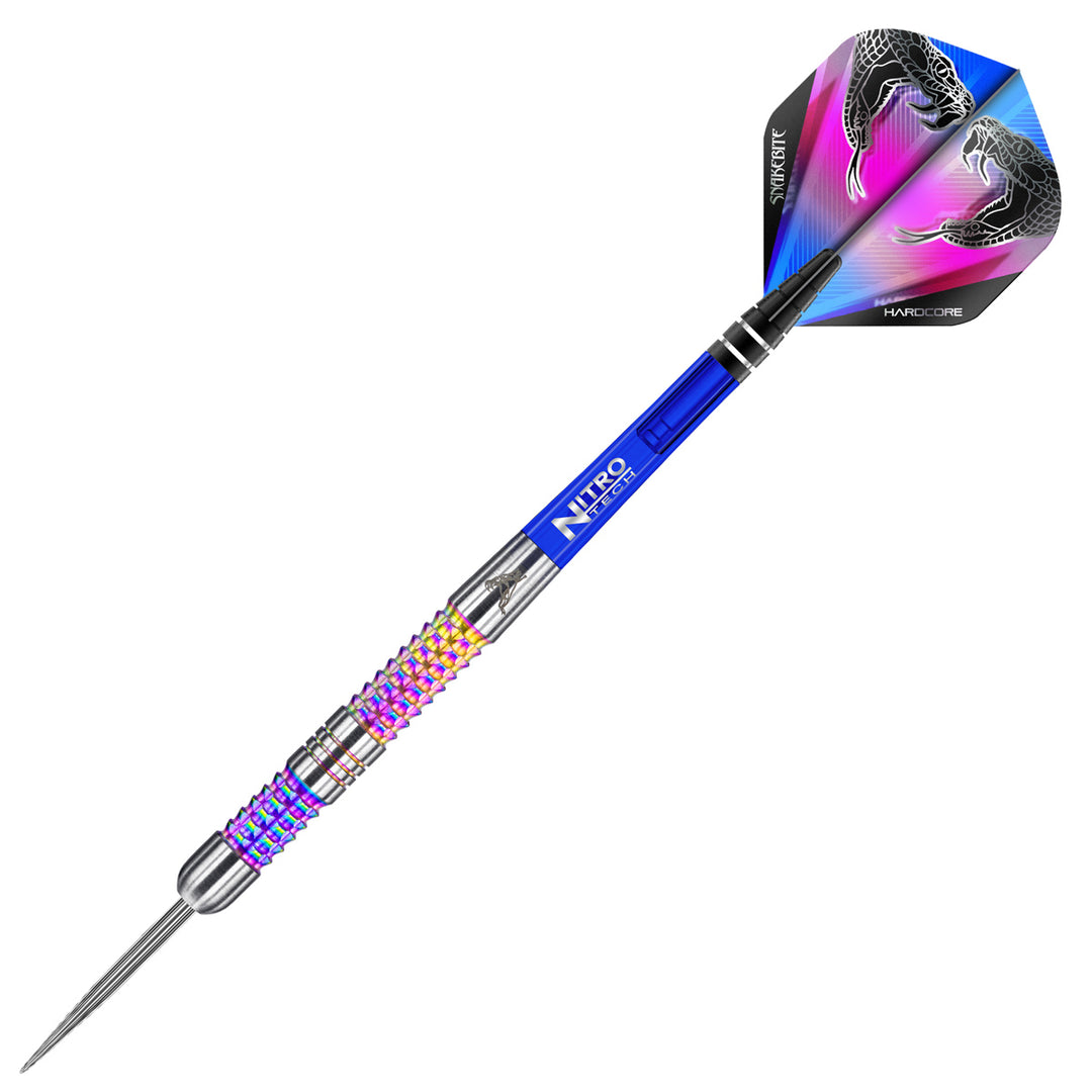 Peter Wright Rainbow Mamba 90% Tungsten Steel Tip Darts by Red Dragon