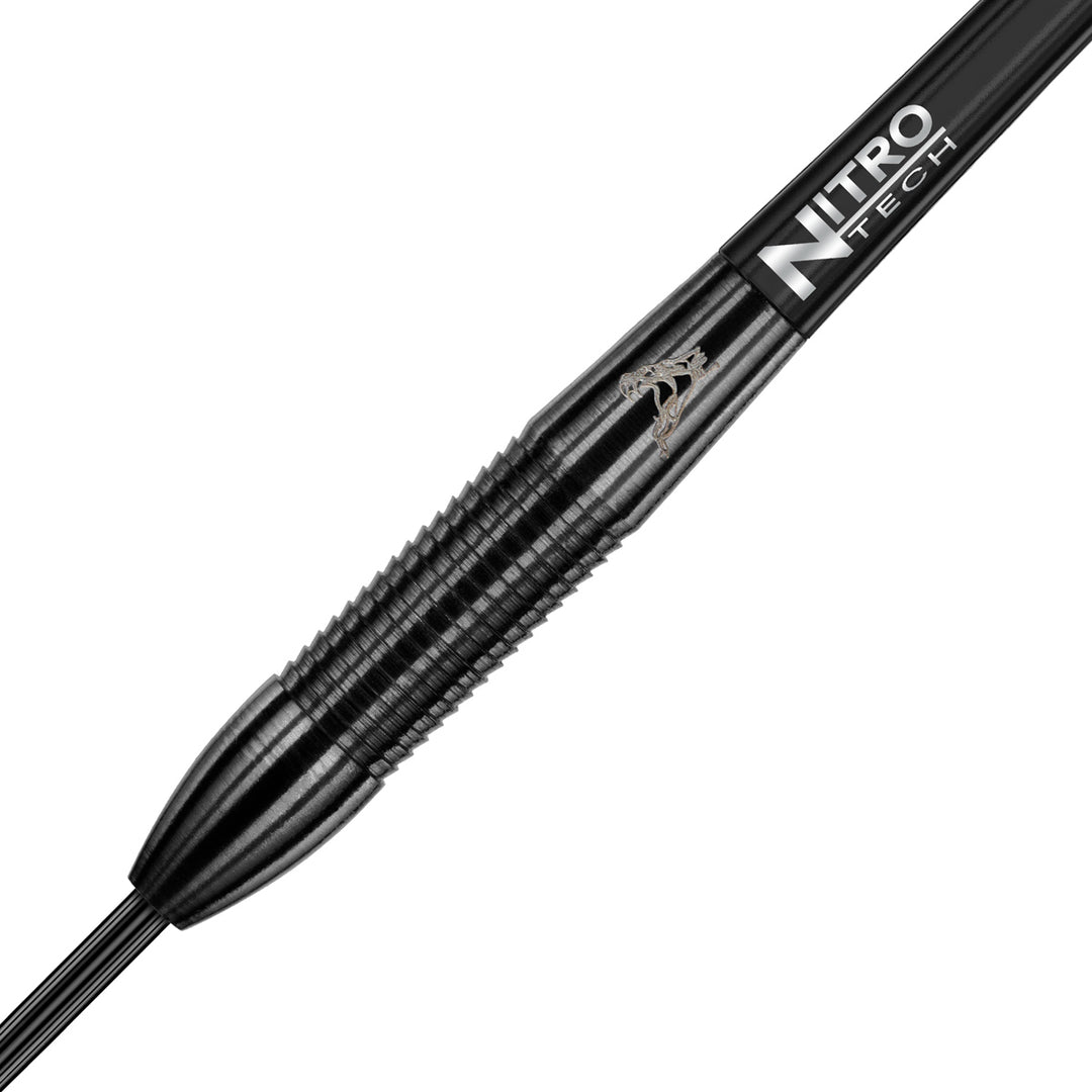 Peter Wright Snakebite 3 Black 90% Tungsten Steel Tip Darts by Red Dragon