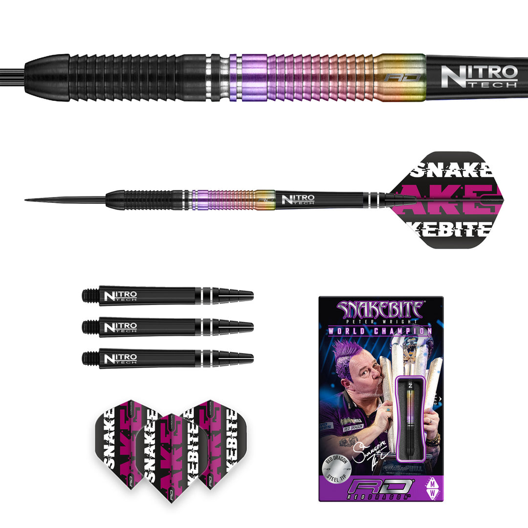 Peter Wright World Champion 2020 SE 90% Tungsten Steel Tip Darts by Red Dragon