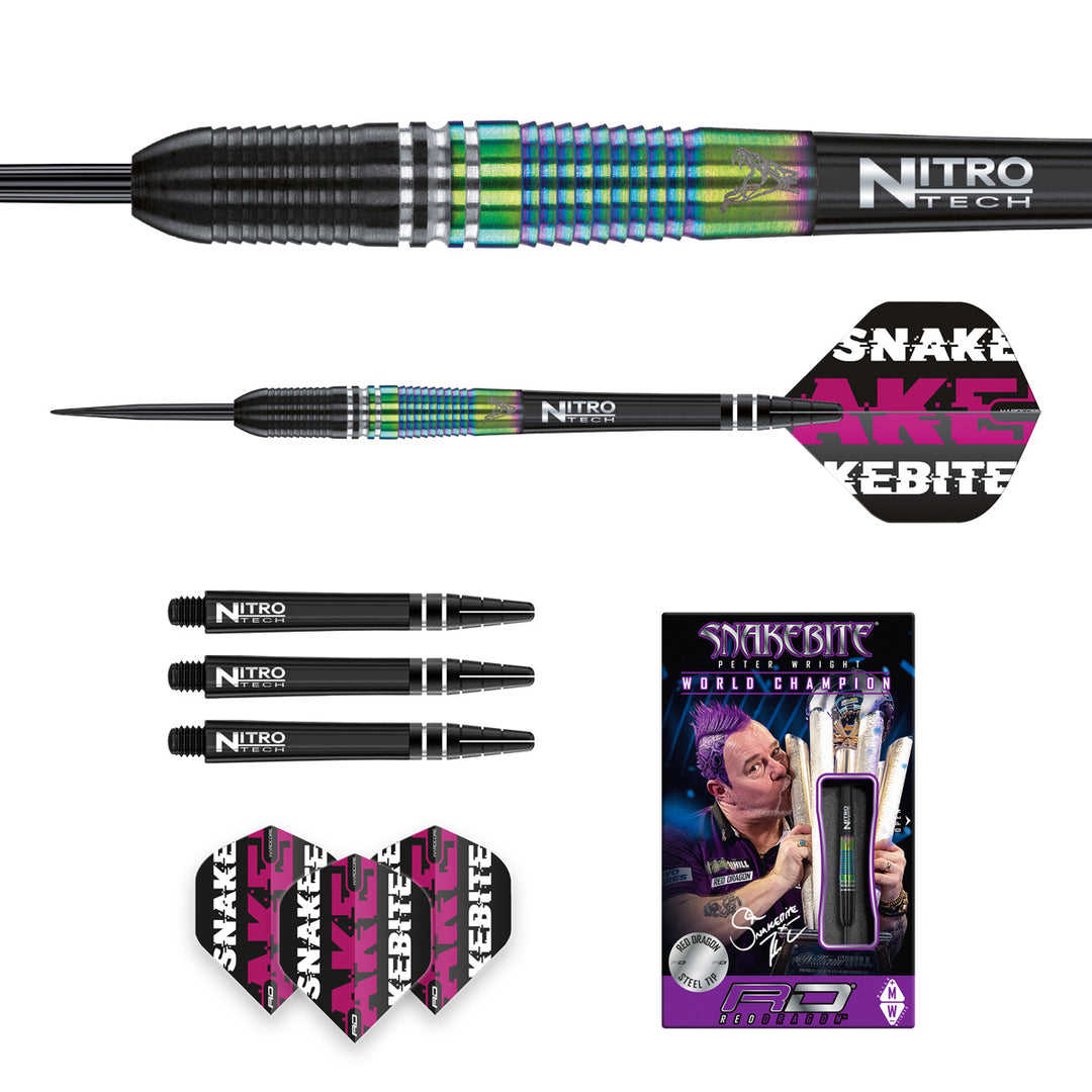 Peter Wright World Champion Torpedo SE 90% Tungsten Steel Tip Darts by Red Dragon