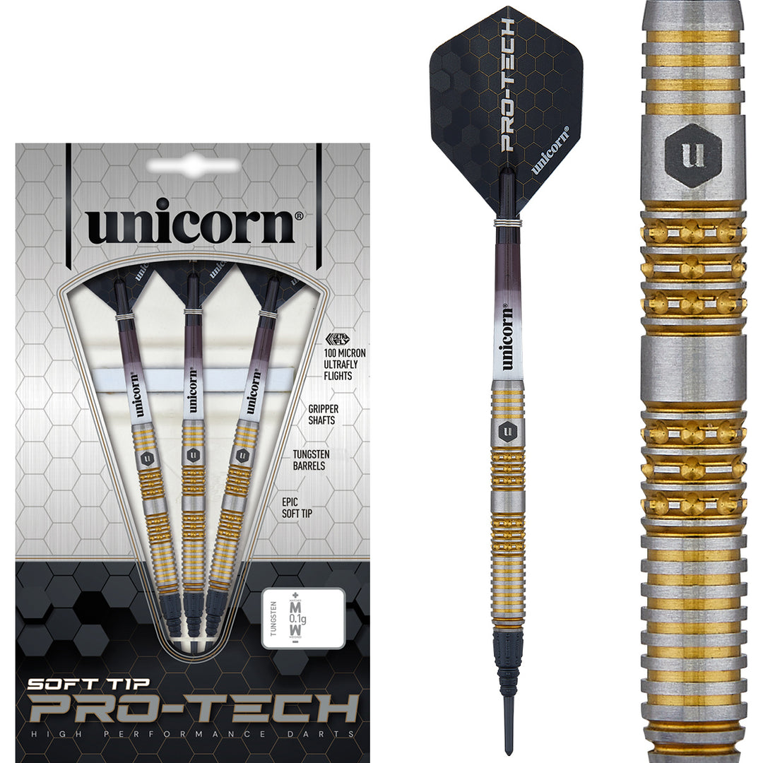 Protech Style 6 90% Tungsten Dart Soft Tip Darts by Unicorn