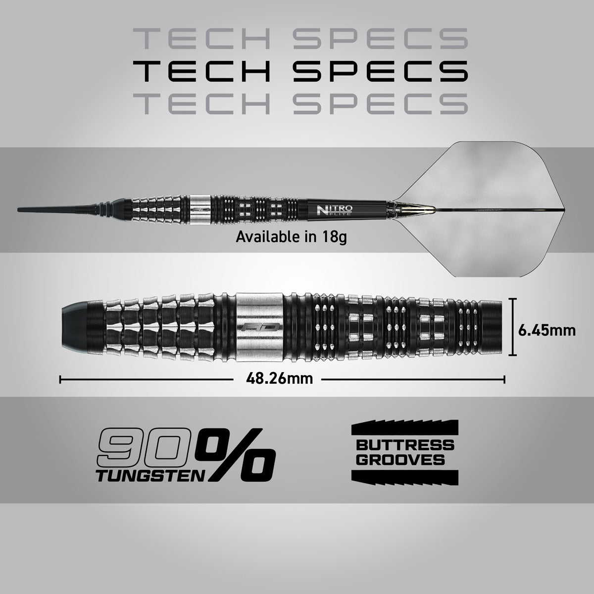 Red Dragon Recon Torpedo 90% Tungsten Soft Tip Darts