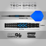 Red Dragon Amp Torpedo 90% Tungsten Soft Tip Darts
