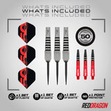 Red Dragon Torpedo 2 80% Tungsten Steel Tip Darts