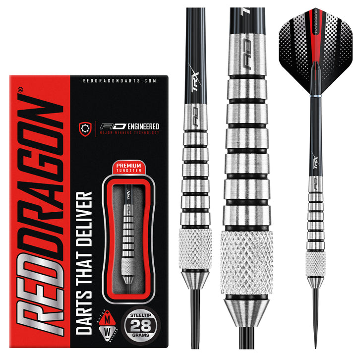 Fire Bolt 80% Tungsten Steel Tip Darts by Red Dragon