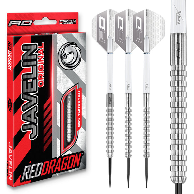 RED DRAGON Javelin Speedline 24 Gram Premium Wolfraam Steeltip Dartsset met vluchten en stelen
