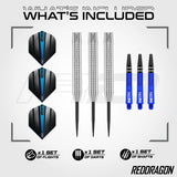 Razor Edge 85% Tungsten Steel Tip Darts by Red Dragon