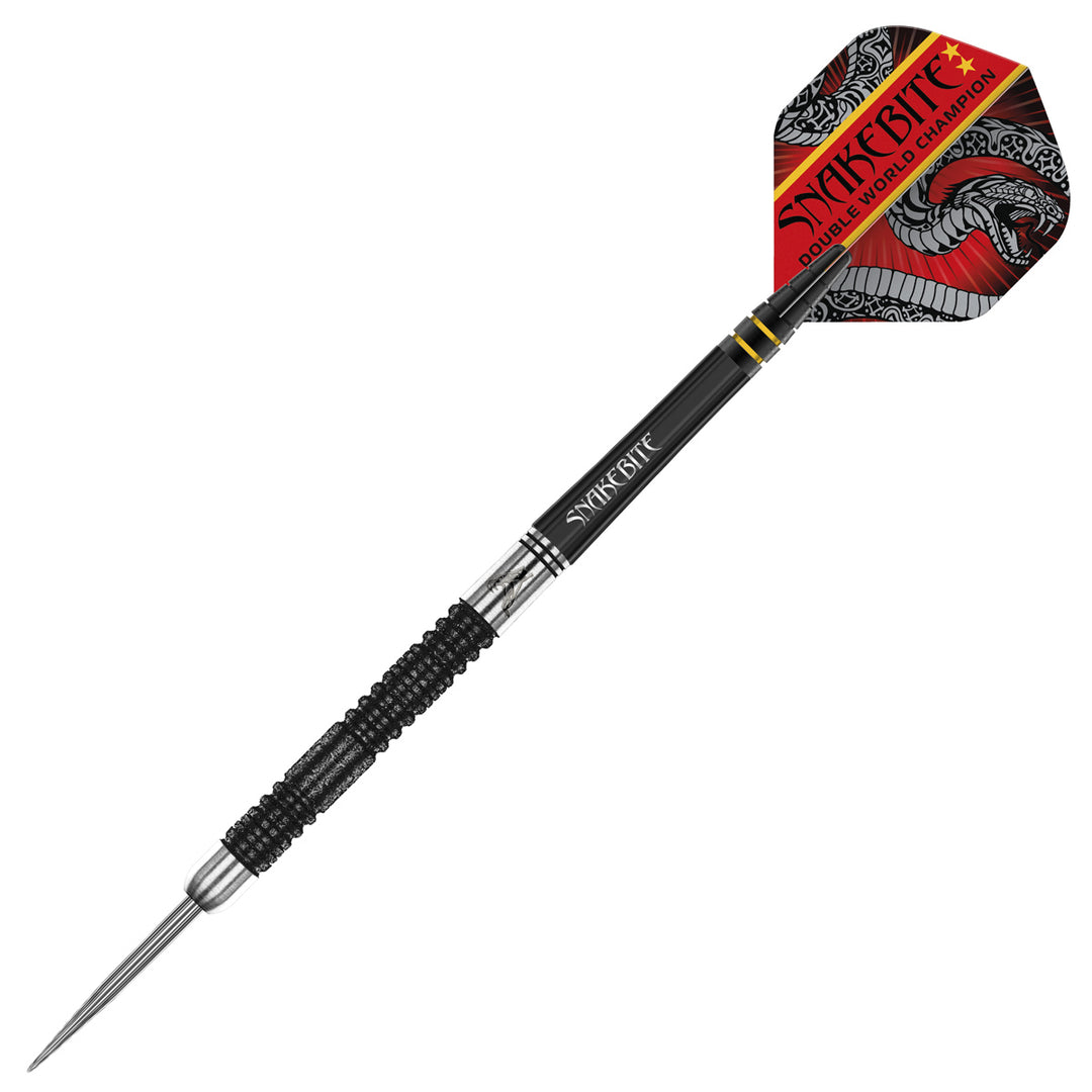 Peter Wright Snakebite Double World Champion Special Edition 85% Tungsten Steel Tip Darts by Red Dragon