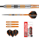 Amberjack 3 90% Tungsten Steel Tip Darts by Red Dragon