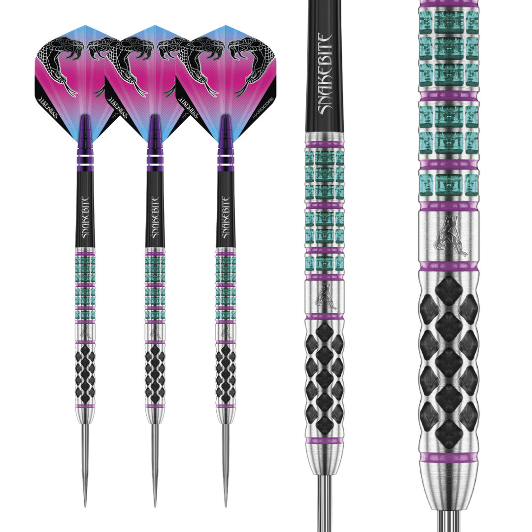 Peter Wright Supa Venom 90% Tungsten Steel Tip Darts by Red Dragon