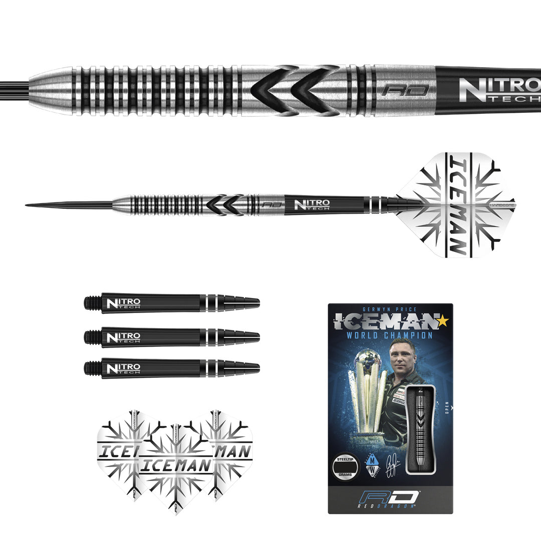 Gerwyn Price Thunderbolt 90% Tungsten Steel Tip Darts by Red Dragon