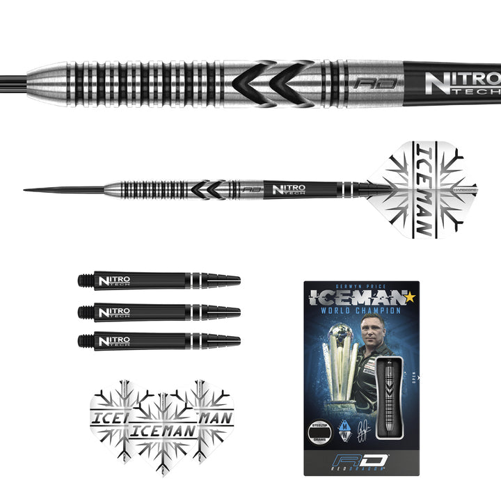 Gerwyn Price Thunderbolt 90% Tungsten Steel Tip Darts by Red Dragon