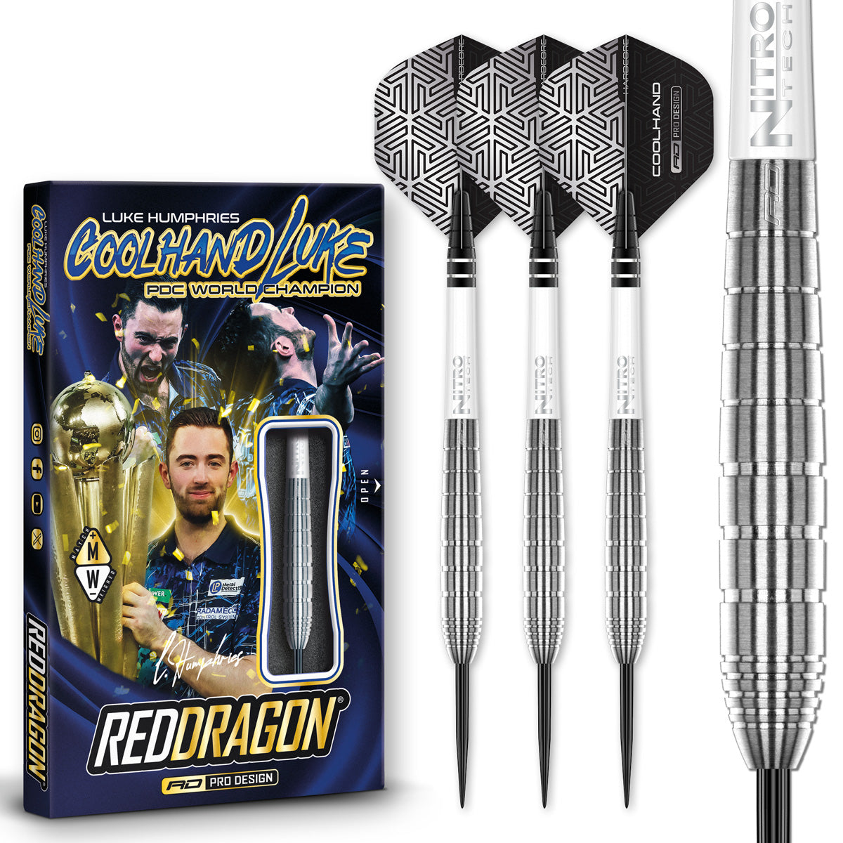 Red Dragon Luke Humphries TX1 90% Tungsten Steel Tip Darts