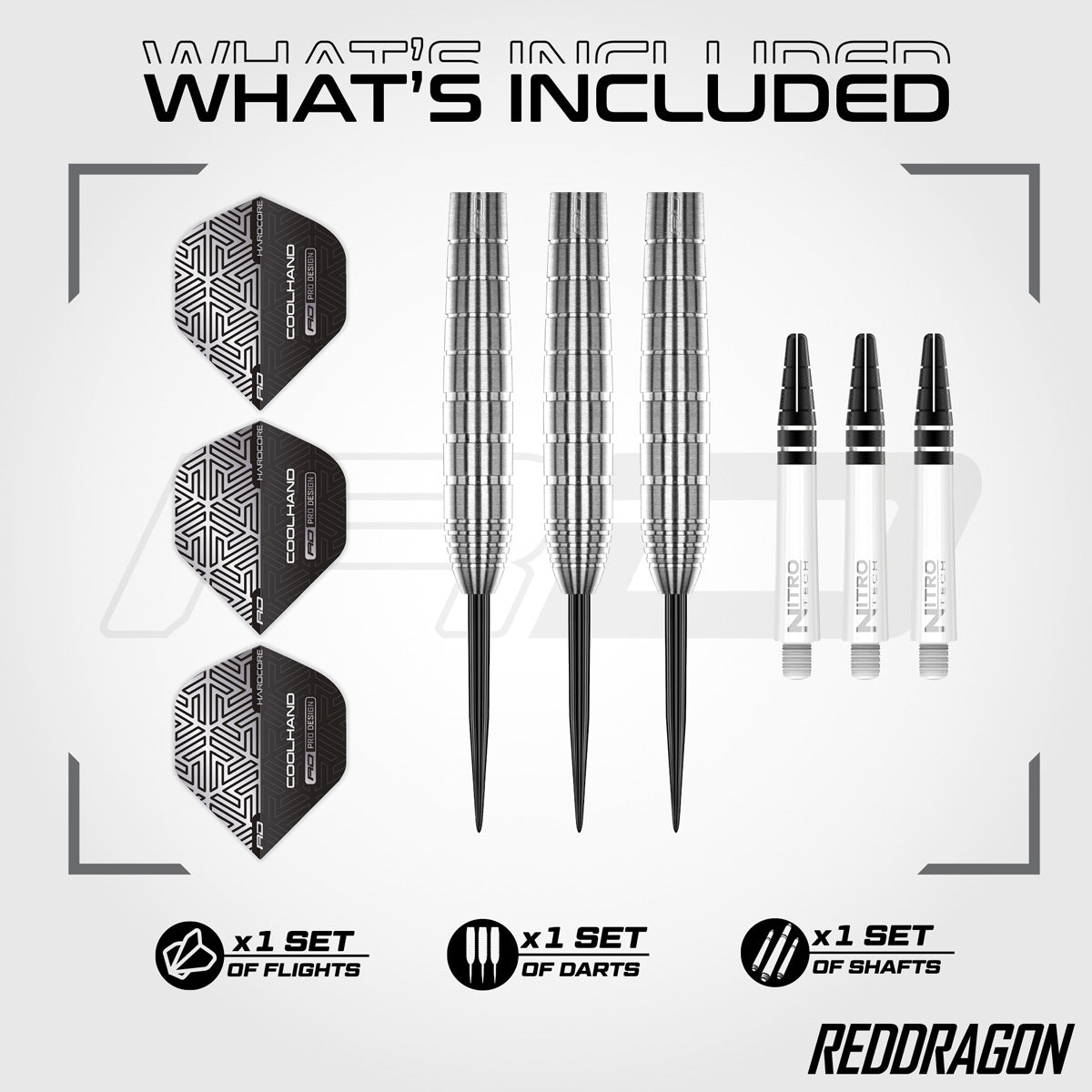 Red Dragon Luke Humphries TX1 90% Tungsten Steel Tip Darts