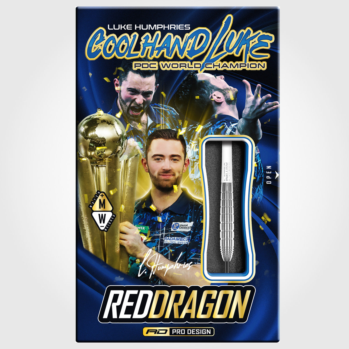 Luke Humphries TX1 90% Tungsten Steel Tip Darts by Red Dragon