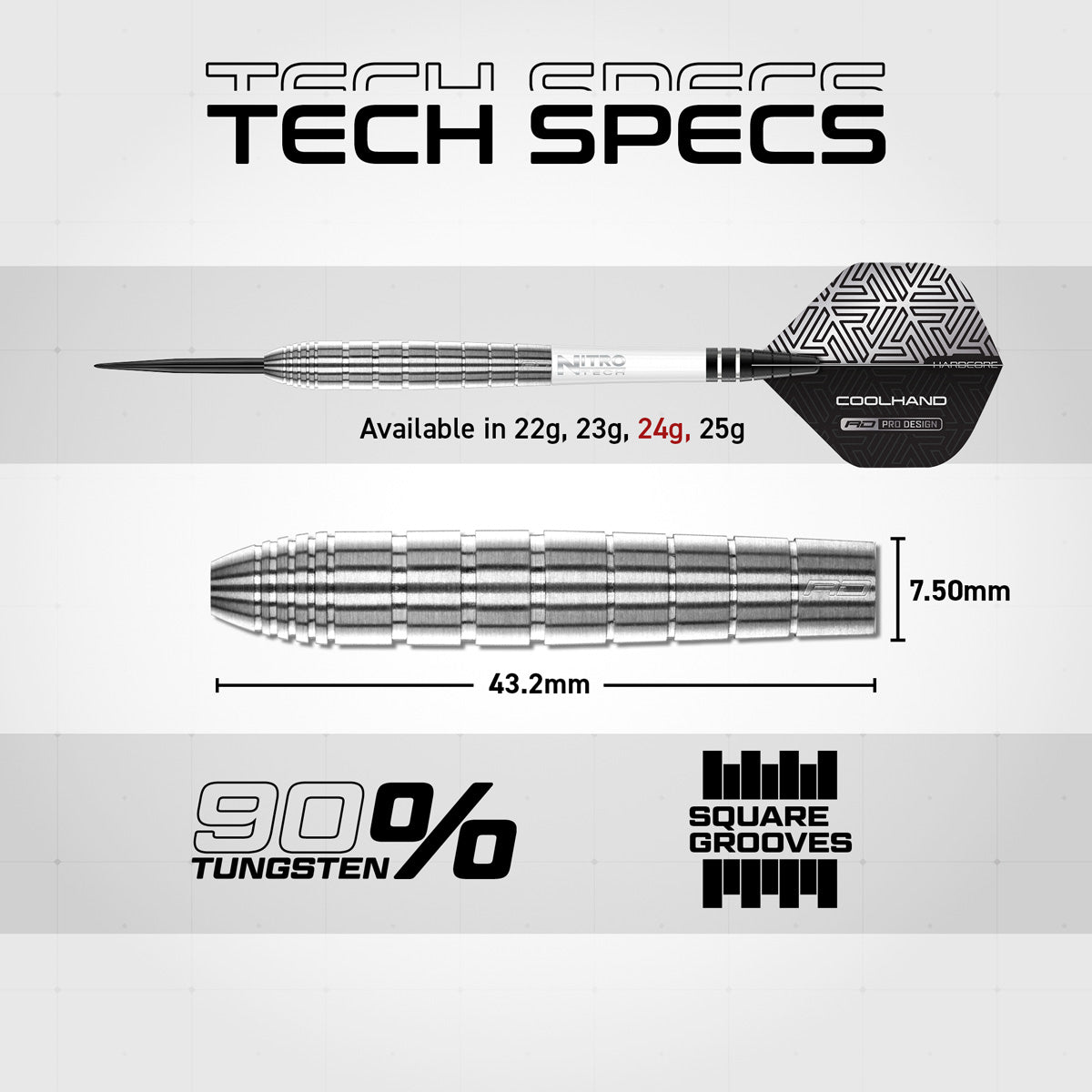 Red Dragon Luke Humphries TX1 90% Tungsten Steel Tip Darts