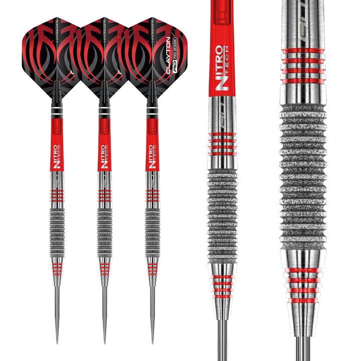 Jonny Clayton Element 90% Tungsten Steel Tip Darts by Red Dragon