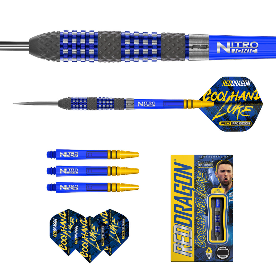 Luke Humphries TX2 Atomised 90% Tungsten Steel Tip Darts by Red Dragon